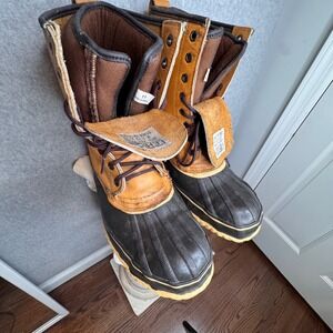 Vintage Lehigh Steel Toe Insulated Leather Work Safety Boots Waterproof 11 Korea